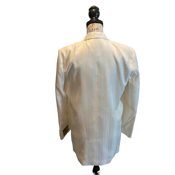 Falcone Dusk Vested JR Suit Blazer Jacket Vest Ivory Boys Size 16R Vintage NWT - Picture 4 of 12